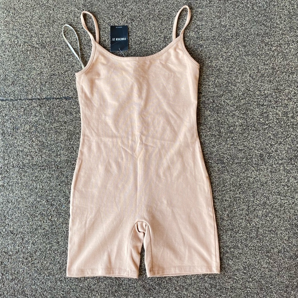 Forever 21 Basics Nude Romper